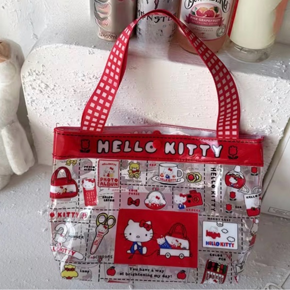 Sanrio Handbags - Hello Kitty Vibrant Red and White Tote